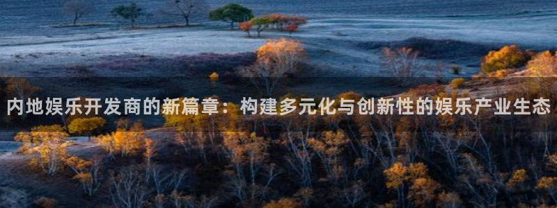 苹果版星辉平台下载安装：内地娱乐开发商的新篇章：构建多元化与创新性的娱乐产业生态