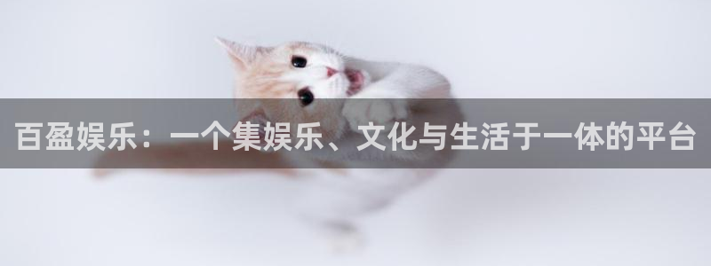星辉平台4登录：百盈娱乐：一个集娱乐、文化与生活于一体的平台