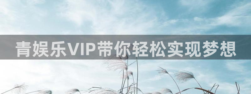 星辉平台平台官网：青娱乐VIP带你轻松实现梦想