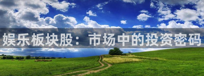 星辉平台体育论坛：娱乐板块股：市场中的投资密码